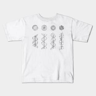 A-,B-,C- and Z-DNA Kids T-Shirt